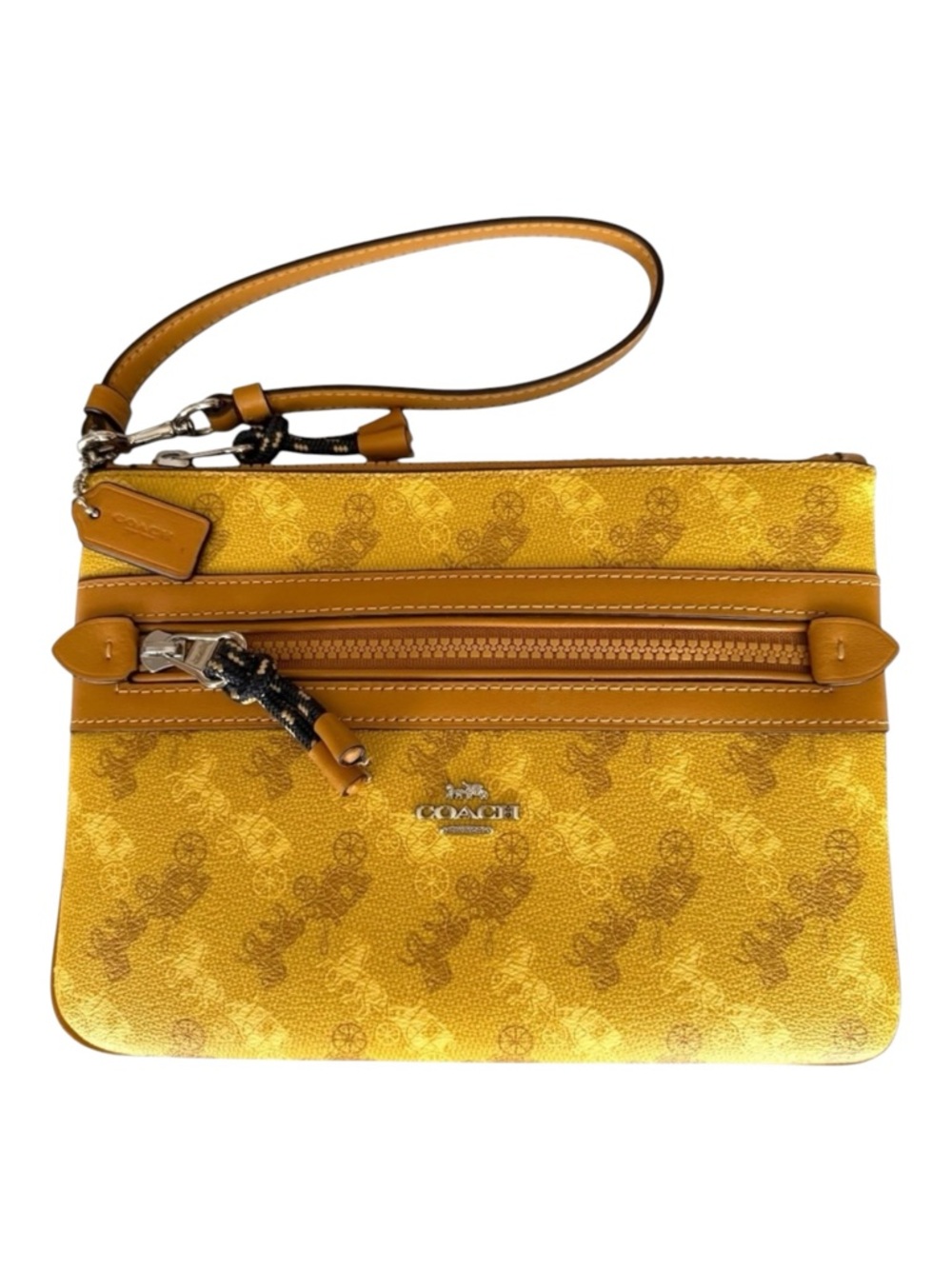 Coach Horse & Carriage Print Clutch Pouch